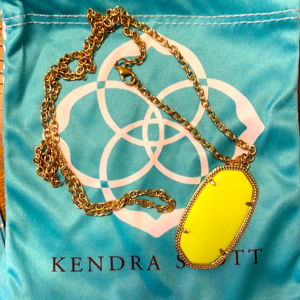 Kendra Scott Neon Yellow Rae STONE